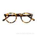 New Model Wholesale Price Eyewear Round Frame Acetate Glasses Optical Frame